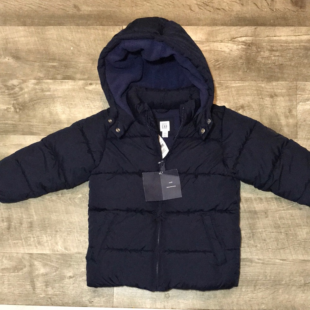 Boys Gap Navy puffer jacket